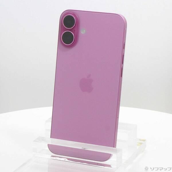 〔中古〕Apple(アップル) iPhone16 Plus 128GB ピンク MXVD3J／A SIMフリー〔377-ud〕 | 