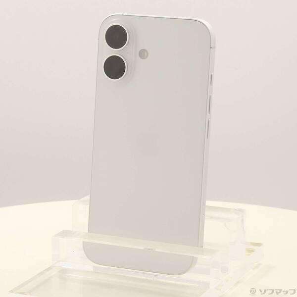 〔中古〕Apple(アップル) iPhone16 128GB ホワイト MYDR3J／A SIMフリー〔377-ud〕 | 