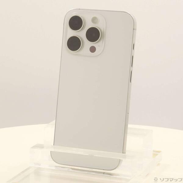 〔中古〕Apple(アップル) iPhone15 Pro 256GB ホワイトチタニウム MTUD3J／A SIMフリー〔377-ud〕 | 