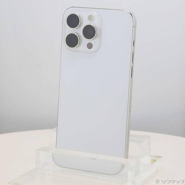 〔中古〕Apple(アップル) iPhone15 Pro Max 256GB ホワイトチタニウム MU6Q3J／A SIMフリー〔377-ud〕 | 
