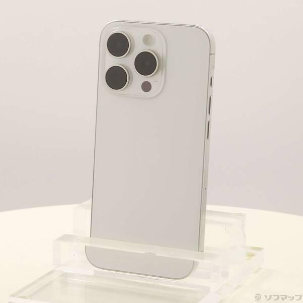 〔中古〕Apple(アップル) iPhone15 Pro 256GB ホワイトチタニウム MTUD3J／A SIMフリー〔269-ud〕 | 