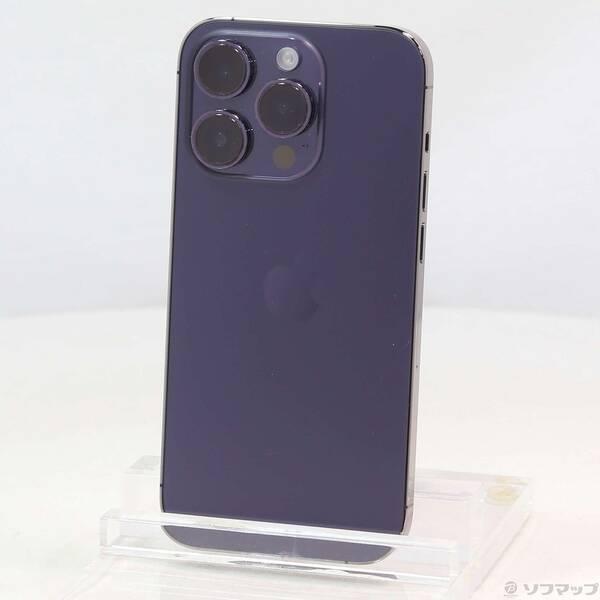 〔中古〕Apple(アップル) iPhone14 Pro 128GB ディープパープル MQ0F3J／A SIMフリー〔377-ud〕 | 