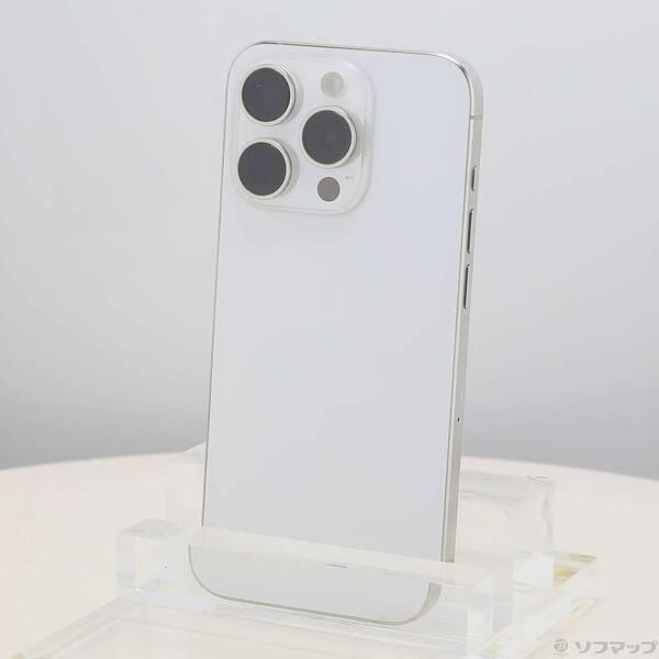 〔中古〕Apple(アップル) iPhone15 Pro 256GB ホワイトチタニウム MTUD3J／A SIMフリー〔377-ud〕 | 