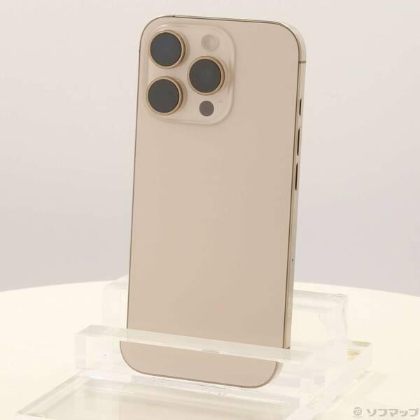〔中古〕Apple(アップル) iPhone16 Pro 128GB デザートチタニウム MYMX3J／A SIMフリー〔377-ud〕 | 