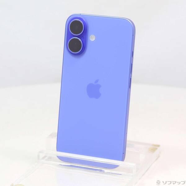 〔中古〕Apple(アップル) iPhone16 128GB ウルトラマリン MYDU3J／A SIMフリー〔276-ud〕 | 