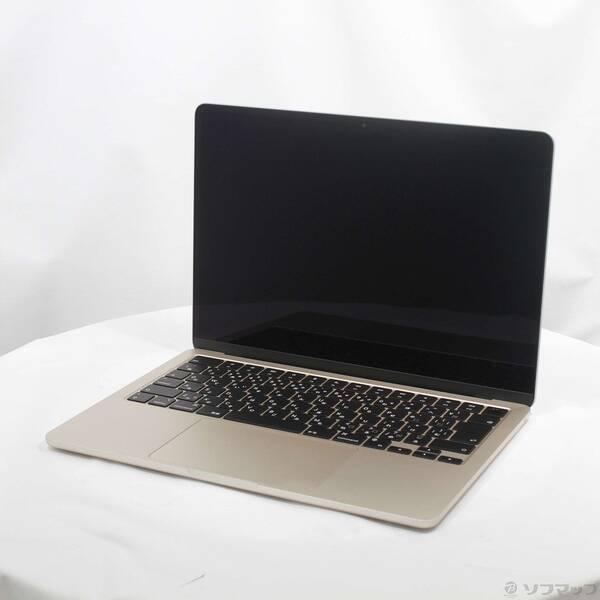 〔中古〕Apple(アップル) MacBook Air 13.6-inch Late-2024 MC7W4J／A Apple M2 8コアCPU_8コアGPU 16GB SSD256GB スターライト 〔26.3 Tahoe〕〔377-ud〕 | 