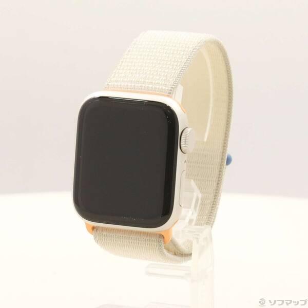 〔中古〕Apple(アップル) Apple Watch SE 第2世代 GPS 40mm スターライトアルミニウムケース スターライトスポーツループ〔262-ud〕 | 