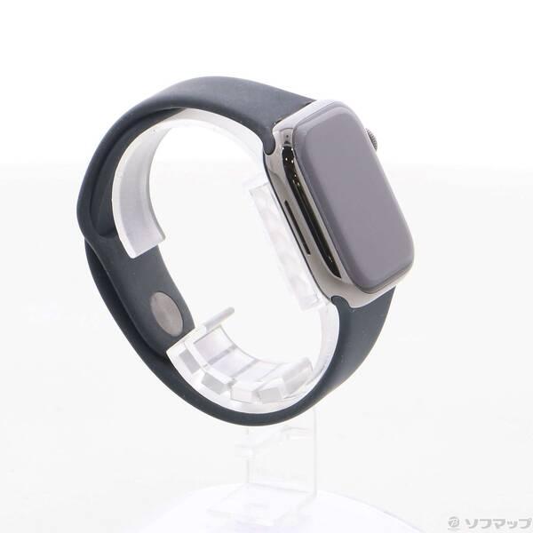 〔中古〕Apple(アップル) Apple Watch Series 8 GPS + Cellular 41mm グラファイトステンレススチールケース ミッドナイトスポーツバンド〔344-ud〕 |  | 03