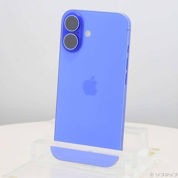 〔中古〕Apple(アップル) iPhone16 256GB ウルトラマリン MYE03J／A SIMフリー〔276-ud〕 | 