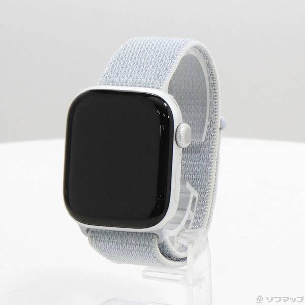 〔中古〕Apple(アップル) Apple Watch Series 10 GPS 42mm シルバーアルミニウムケース ブルークラウドスポーツループ〔377-ud〕 | 
