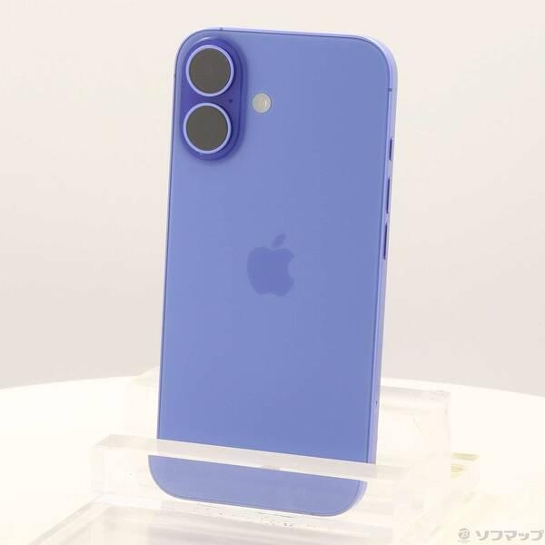 〔中古〕Apple(アップル) iPhone16 256GB ウルトラマリン MYE03J／A SIMフリー〔377-ud〕 | 