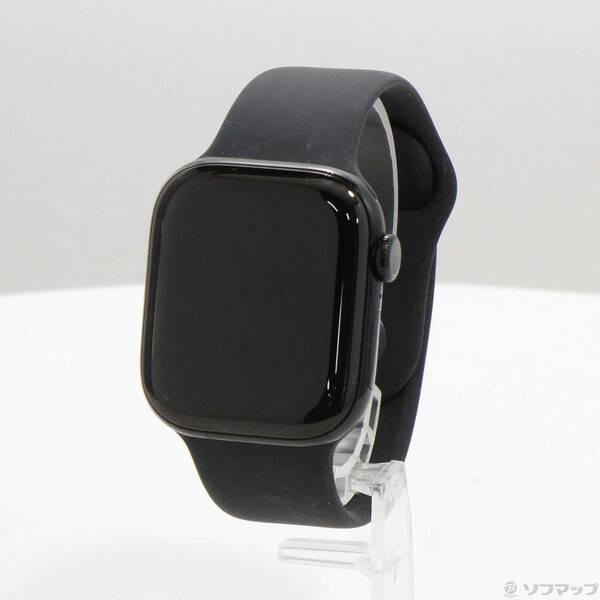〔中古〕Apple(アップル) Apple Watch Series 11 GPS 42mm ジェットブラックアルミニウムケース ブラックスポーツバンド〔377-ud〕 | 