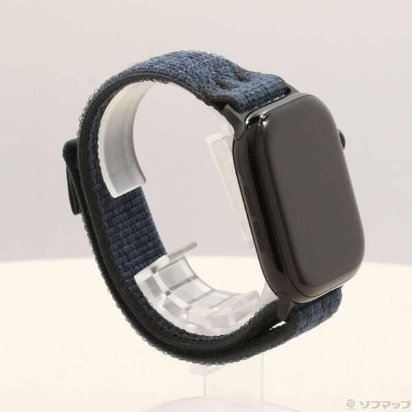 〔中古〕Apple(アップル) Apple Watch Series 10 GPS + Cellular 46mm ジェットブラックアルミニウムケース ブラック／ブルーNikeスポーツループ〔262-ud〕 |  | 03