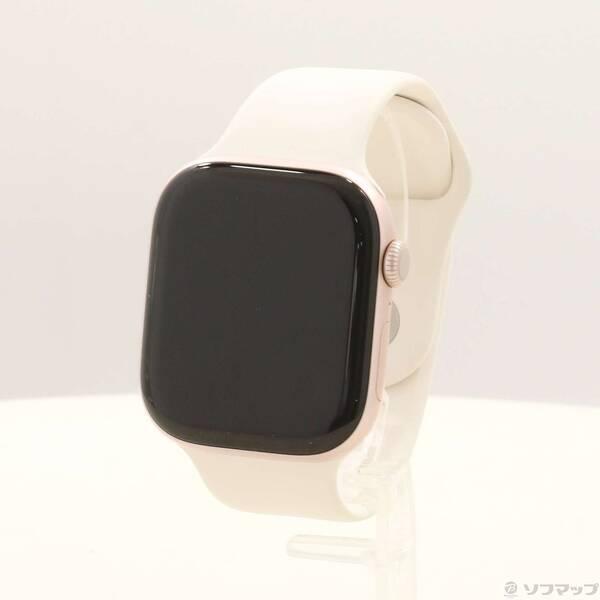 〔中古〕Apple(アップル) Apple Watch Series 10 GPS 46mm ローズゴールドアルミニウムケース ライトブラッシュスポーツバンド〔262-ud〕 | 