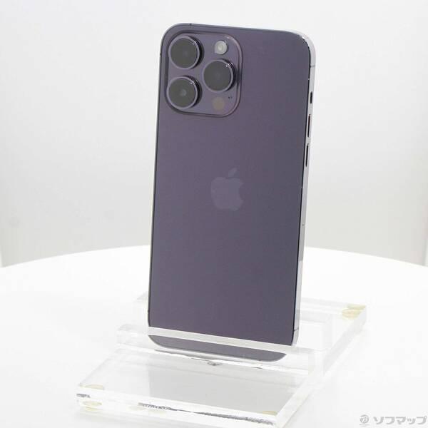 〔中古〕Apple(アップル) iPhone14 Pro Max 256GB ディープパープル MQ9E3J／A SIMフリー〔297-ud〕 | 