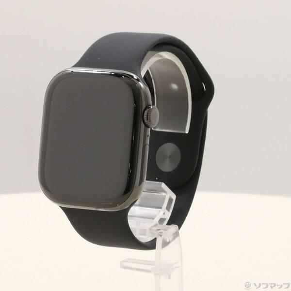 〔中古〕Apple(アップル) Apple Watch Series 10 GPS + Cellular 46mm スレートチタニウムケース ブラックスポーツバンド〔262-ud〕 | 