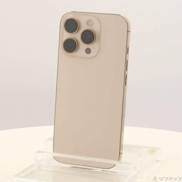〔中古〕Apple(アップル) iPhone16 Pro 128GB デザートチタニウム MYMX3J／A SIMフリー〔377-ud〕 | 