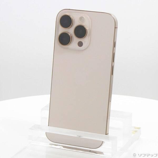 〔中古〕Apple(アップル) iPhone16 Pro 128GB デザートチタニウム MYMX3J／A SIMフリー〔377-ud〕 | 