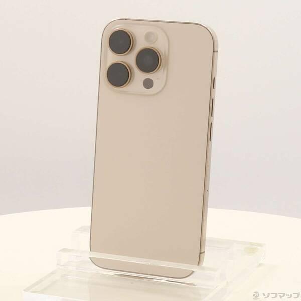 〔中古〕Apple(アップル) iPhone16 Pro 128GB デザートチタニウム MYMX3J／A SIMフリー〔368-ud〕 | 