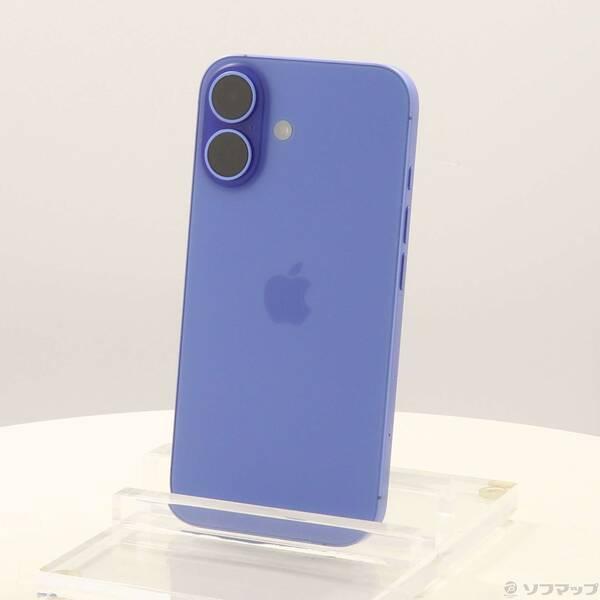 〔中古〕Apple(アップル) iPhone16 128GB ウルトラマリン MYDU3J／A SIMフリー〔377-ud〕 | 