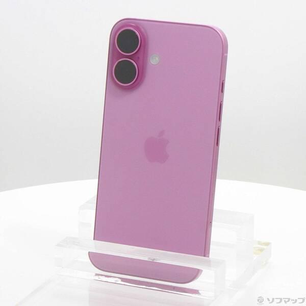 〔中古〕Apple(アップル) iPhone16 128GB ピンク MYDT3J／A SIMフリー〔297-ud〕 | 