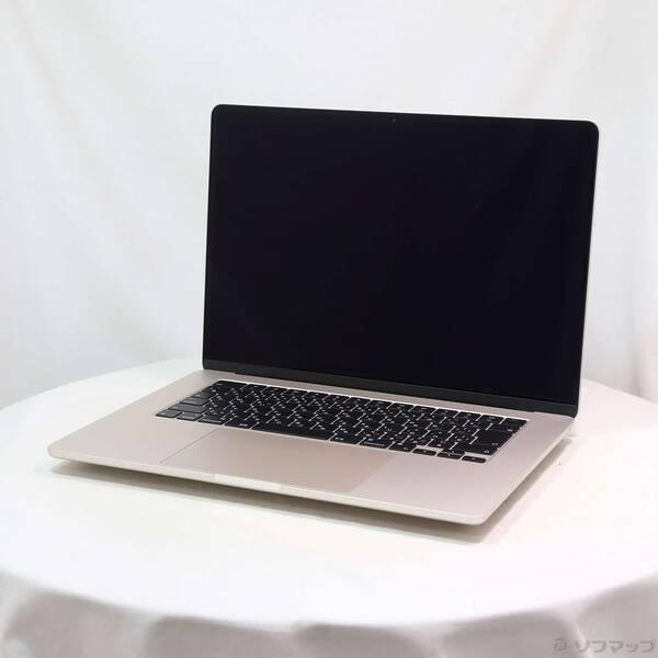 〔中古〕Apple(アップル) MacBook Air 15.3-inch Mid-2023 MQKV3J／A Apple M2 8コアCPU_10コアGPU 8GB SSD512GB スターライト 〔26.3 Tahoe〕〔377-ud〕 | 