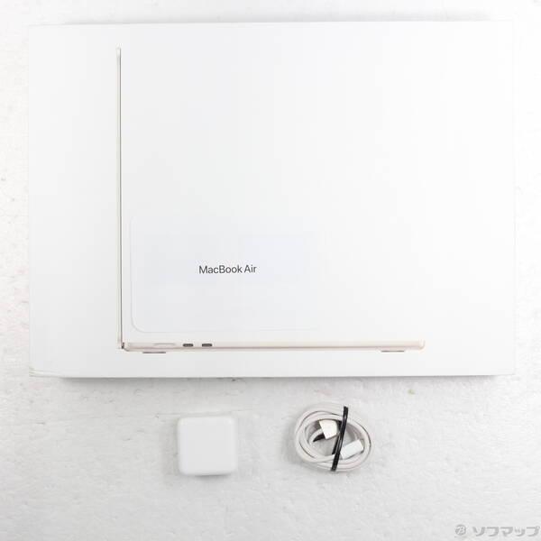 〔中古〕Apple(アップル) MacBook Air 15.3-inch Mid-2023 MQKV3J／A Apple M2 8コアCPU_10コアGPU 8GB SSD512GB スターライト 〔26.3 Tahoe〕〔377-ud〕 |  | 04