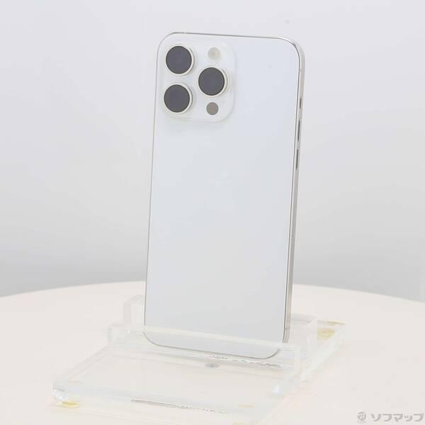 〔中古〕Apple(アップル) iPhone15 Pro Max 256GB ホワイトチタニウム NU6Q3J／A SIMフリー〔377-ud〕 | 