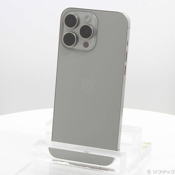 〔中古〕Apple(アップル) iPhone15 Pro Max 1TB ナチュラルチタニウム MU713J／A SIMフリー〔297-ud〕 | 