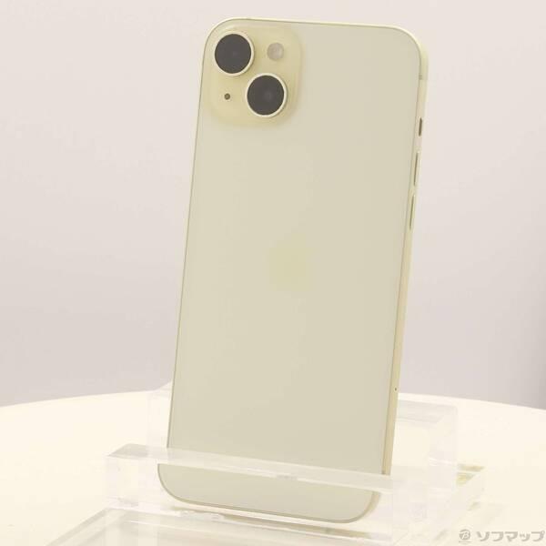 〔中古〕Apple(アップル) iPhone15 Plus 256GB イエロー MU0J3J／A SIMフリー〔269-ud〕 | 