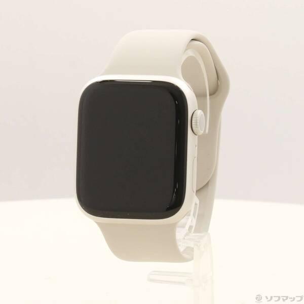 〔中古〕Apple(アップル) Apple Watch Series 9 GPS 45mm スターライトアルミニウムケース スターライトスポーツバンド〔258-ud〕 | 