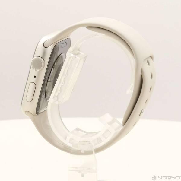 〔中古〕Apple(アップル) Apple Watch Series 9 GPS 45mm スターライトアルミニウムケース スターライトスポーツバンド〔258-ud〕 |  | 01