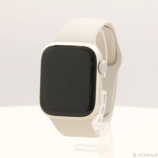〔中古〕Apple(アップル) Apple Watch Series 9 GPS 41mm スターライトアルミニウムケース スターライトスポーツバンド〔348-ud〕 | 