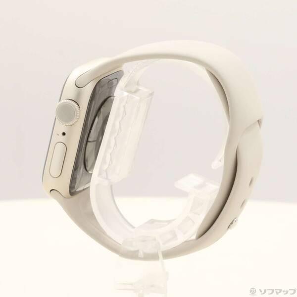 〔中古〕Apple(アップル) Apple Watch Series 9 GPS 41mm スターライトアルミニウムケース スターライトスポーツバンド〔348-ud〕 |  | 01