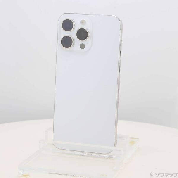 〔中古〕Apple(アップル) iPhone15 Pro Max 256GB ホワイトチタニウム MU6Q3J／A SIMフリー〔295-ud〕 | 