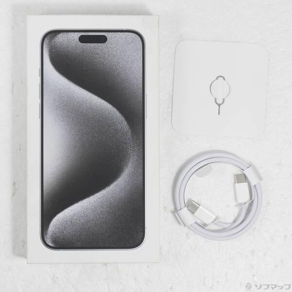 〔中古〕Apple(アップル) iPhone15 Pro Max 256GB ホワイトチタニウム MU6Q3J／A SIMフリー〔295-ud〕 |  | 04