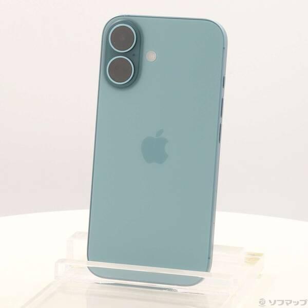 〔中古〕Apple(アップル) iPhone16 256GB ティール MYE13J／A SIMフリー〔198-ud〕 | 