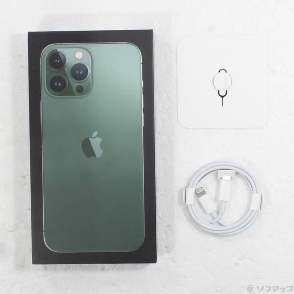〔中古〕Apple(アップル) iPhone13 Pro Max 128GB アルパイングリーン MNCU3J／A SIMフリー〔198-ud〕 |  | 04