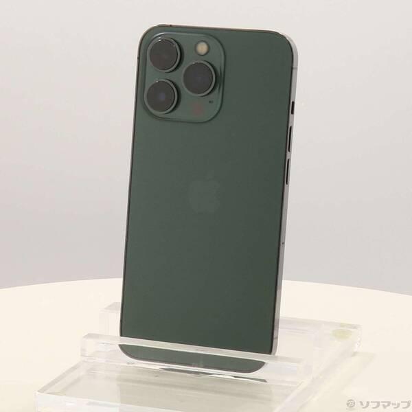 〔中古〕Apple(アップル) iPhone13 Pro 128GB アルパイングリーン MNDX3J／A SIMフリー〔371-ud〕 | 