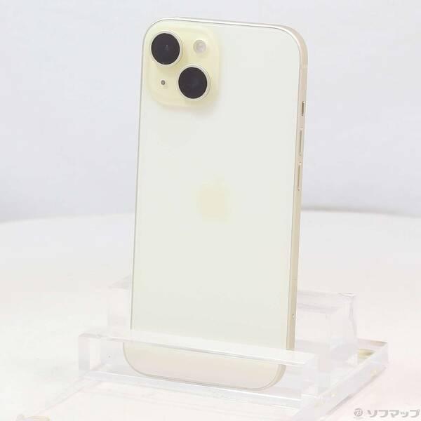 〔中古〕Apple(アップル) iPhone15 128GB イエロー MTMK3J／A SIMフリー〔198-ud〕 | 