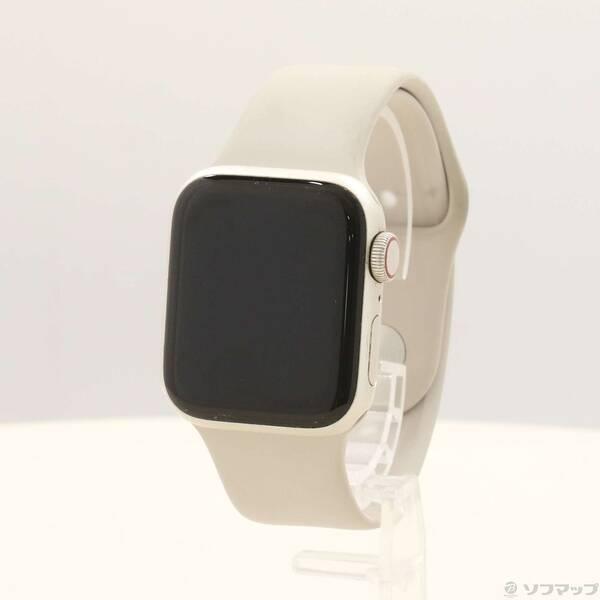 〔中古〕Apple(アップル) Apple Watch SE 第2世代 GPS + Cellular 40mm スターライトアルミニウムケース スターライトスポーツバンド〔269-ud〕 | 