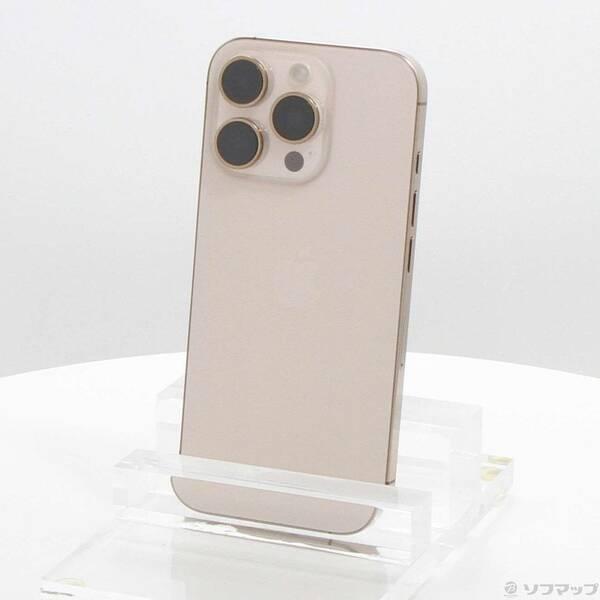〔中古〕Apple(アップル) iPhone16 Pro 128GB デザートチタニウム MYMX3J／A SIMフリー〔276-ud〕 | 