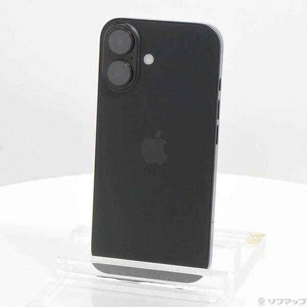 〔中古〕Apple(アップル) iPhone16 128GB ブラック MYDQ3J／A SIMフリー〔368-ud〕 | 