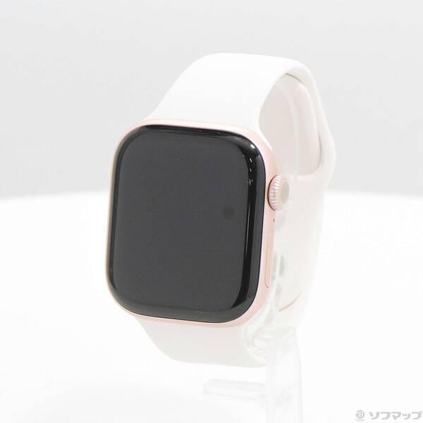 〔中古〕Apple(アップル) Apple Watch Series 10 GPS 42mm ローズゴールドアルミニウムケース ライトブラッシュスポーツバンド〔305-ud〕 | 