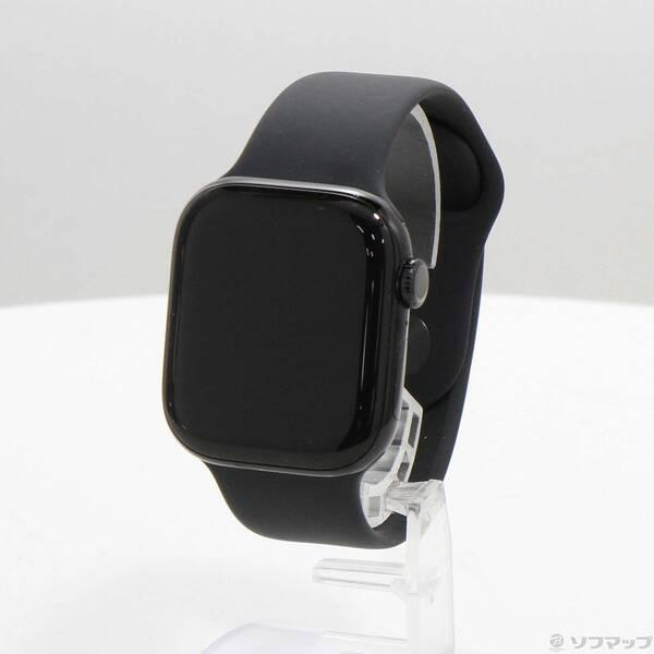 〔中古〕Apple(アップル) Apple Watch Series 10 GPS 42mm ジェットブラックアルミニウムケース ブラックスポーツバンド〔371-ud〕 | 