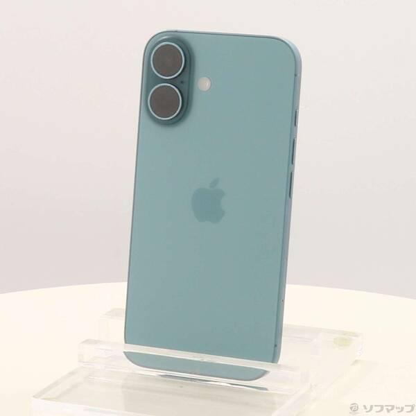 〔中古〕Apple(アップル) iPhone16 128GB ティール MYDV3J／A SIMフリー〔348-ud〕 | 