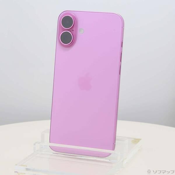 〔中古〕Apple(アップル) iPhone16 Plus 256GB ピンク MXVJ3J／A SIMフリー〔377-ud〕 | 