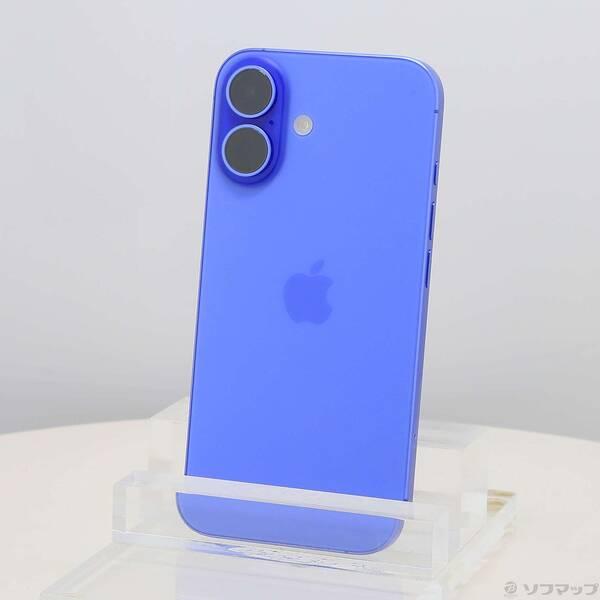 〔中古〕Apple(アップル) iPhone16 128GB ウルトラマリン MYDU3J／A SIMフリー〔377-ud〕 | 