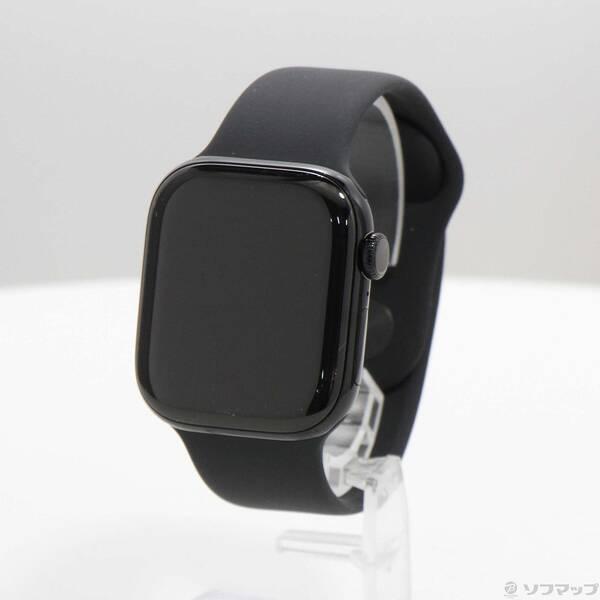 〔中古〕Apple(アップル) Apple Watch Series 11 GPS 42mm ジェットブラックアルミニウムケース ブラックスポーツバンド〔196-ud〕 | 