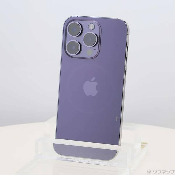 〔中古〕Apple(アップル) iPhone14 Pro 256GB ディープパープル MQ1E3J／A SIMフリー〔269-ud〕 | 